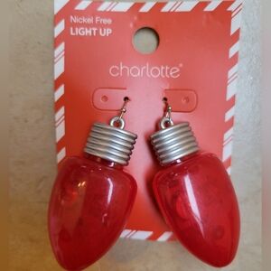 Light up Christmas Light Bulb Earrings
